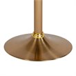 Home Square 3 Piece Backless Madrid Adjustable Swivel Bar Stool Set in Gold