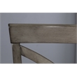 Home Square 3 Piece Fabric Upholstered X-Back Swivel Counter Stool Set in Gray
