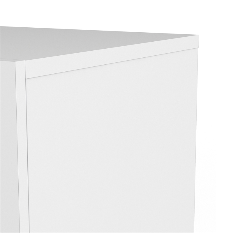 Home Square 2 Piece Bedroom Set with 2 Two Drawer Nightstands in White