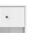Home Square 2 Piece Bedroom Set with 2 One Drawer Nightstands in White
