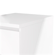 Home Square 2 Piece Bedroom Set with 2 Two Drawer Nightstands in High Gloss