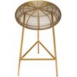 Home Square 2 Piece Tuscany Rich Metal Bar Stool Set in Gold