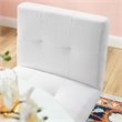 Home Square 3 Piece Fabric Upholstered Counter Stool Set in Gold/White
