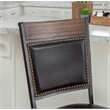 Home Square 2 Piece PU Upholstery Counter Stool Set in Rustic Umber Brown