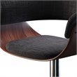 Home Square 3 Piece Adjustable Swivel Fabric Counter Stool Set in Charcoal Gray