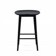 Home Square 3 Piece Solid Acacia Wood Counter Stool Set in Black