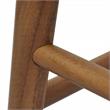 Home Square 2 Piece Solid Acacia Wood Counter Stool Set in Natural