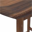 Home Square 2 Piece Solid Acacia Wood Counter Stool Set in Natural