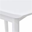 Home Square 2 Piece Solid Acacia Wood Counter Stool Set in White