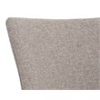 Home Square 2 Piece Modern Fabric and Stainless Steel Counter Stool Set in Brown