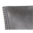 Home Square 3 Piece Modern Faux Leather Counter Stool Set in Overcast Gray