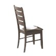 Home Square 4 Piece Set with Dining Table Bench and 2 Chairs in Cappuccino