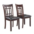 Home Square 5 Piece Solid Wood Extendable Oval Dining Table Set in Espresso