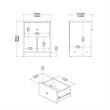 Home Square 2 Piece 1 Drawer Nightstand Set in Jackson Hickory