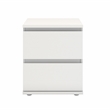 Home Square 2 Piece 2 Drawer Nightstand Set in White
