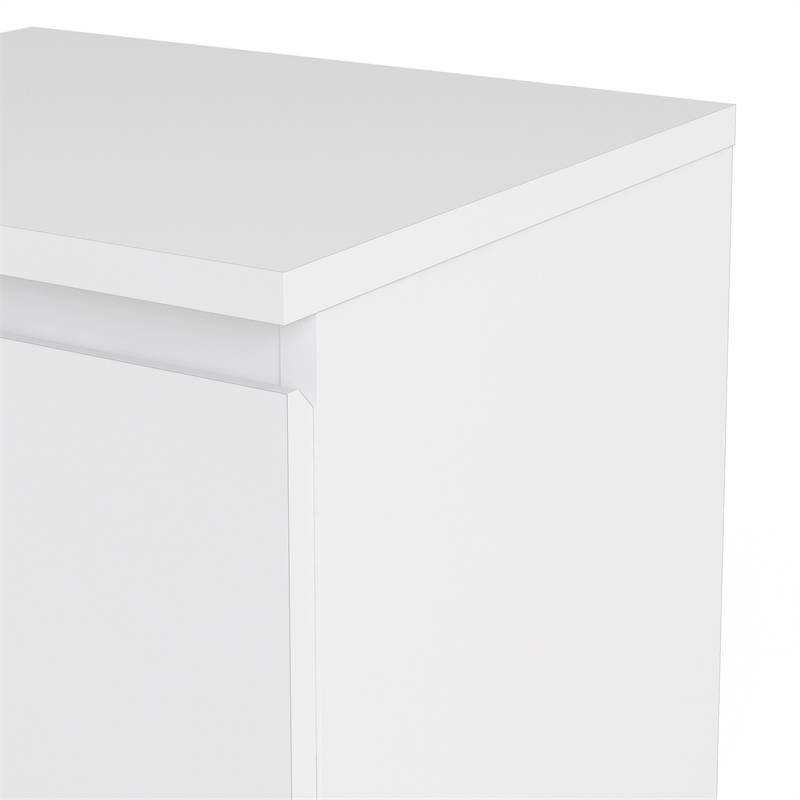 Home Square 2 Piece 2 Drawer Nightstand Set in White