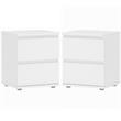 Home Square 2 Piece 2 Drawer Nightstand Set in White