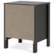 Home Square 2 Piece 2 Drawer Nightstand Set in Black Matte