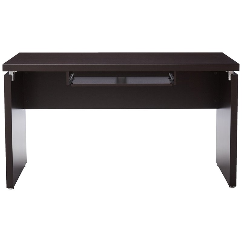 Home Square 2 Piece Set with Writing Desk and Mobile File Cabinet in Cappuccino