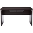 Home Square 2 Piece Set with Writing Desk and Mobile File Cabinet in Cappuccino