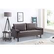 Home Square 2 Piece Velvet Living Room Sofa Set in Gray