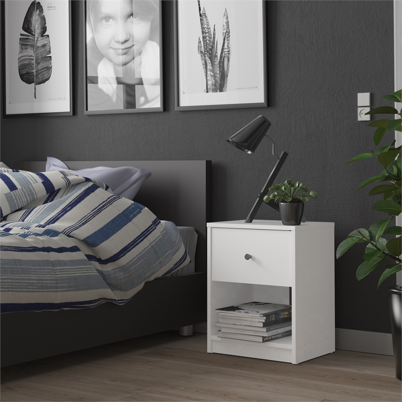 Home Square 4 Piece Furniture Set with Dresser 3 Drawer Chest and 2 Nightstands