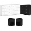 Home Square 4 Piece Furniture Set with Dresser Chest & 2 Nightstands