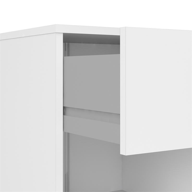 Home Square 3 Piece Furniture Set with Dresser Nightstand and 3 Drawer Chest