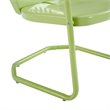 Home Square Griffith 2 Piece Modern Metal Patio Chair Set in Key Lime