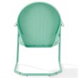 Home Square Griffith 3 Piece Modern Metal Patio Chair Set in Aqua