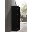 Home Square 2-Piece Set with 5 Shelf Bookcase and 4 Shelf Bookcase in Black