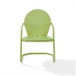 Home Square Griffith 4 Piece Metal Patio Chair Set in Key Lime