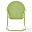 Home Square Griffith 4 Piece Metal Patio Chair Set in Key Lime