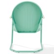 Home Square Griffith 4 Piece Metal Modern Patio Chair Set in Aqua