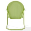 Home Square Griffith 2 Piece Metal Patio Chair Set in Tangerine and Key Lime