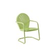 Home Square Griffith 2 Piece Metal Patio Chair Set in Tangerine and Key Lime