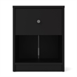 3pc Set of Engineered Wood Black 3Drawer Chest 6Drawer Dresser & Nightstand