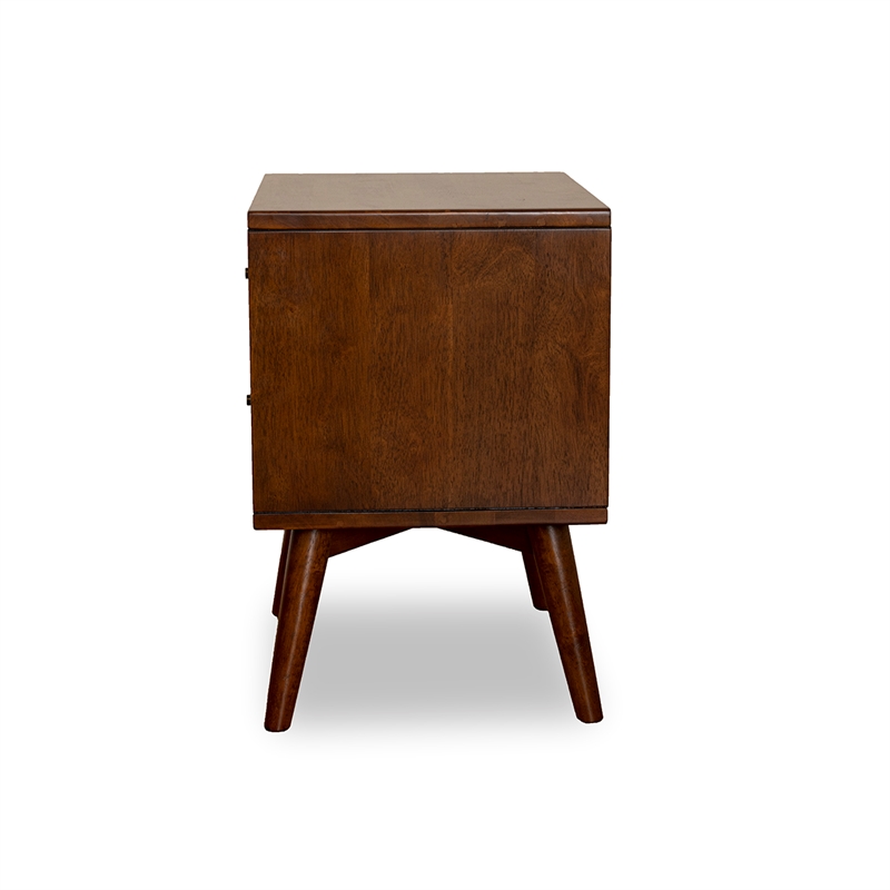 Home Square 2 Piece Furniture Set with Wood Nightstand and Dresser