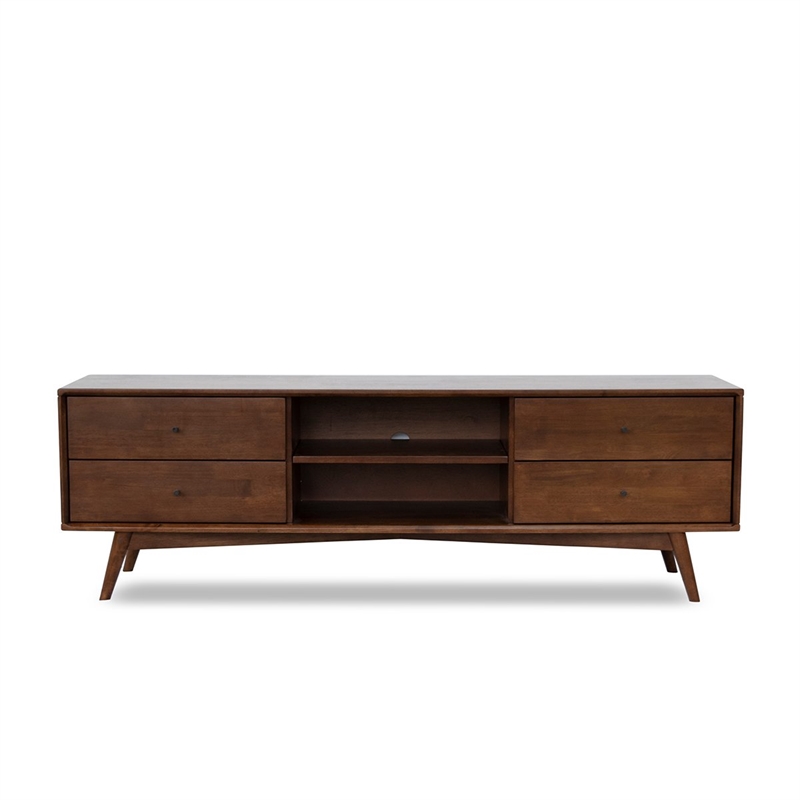 Home Square 2 Piece Furniture Set with Wood TV Stand and Dresser