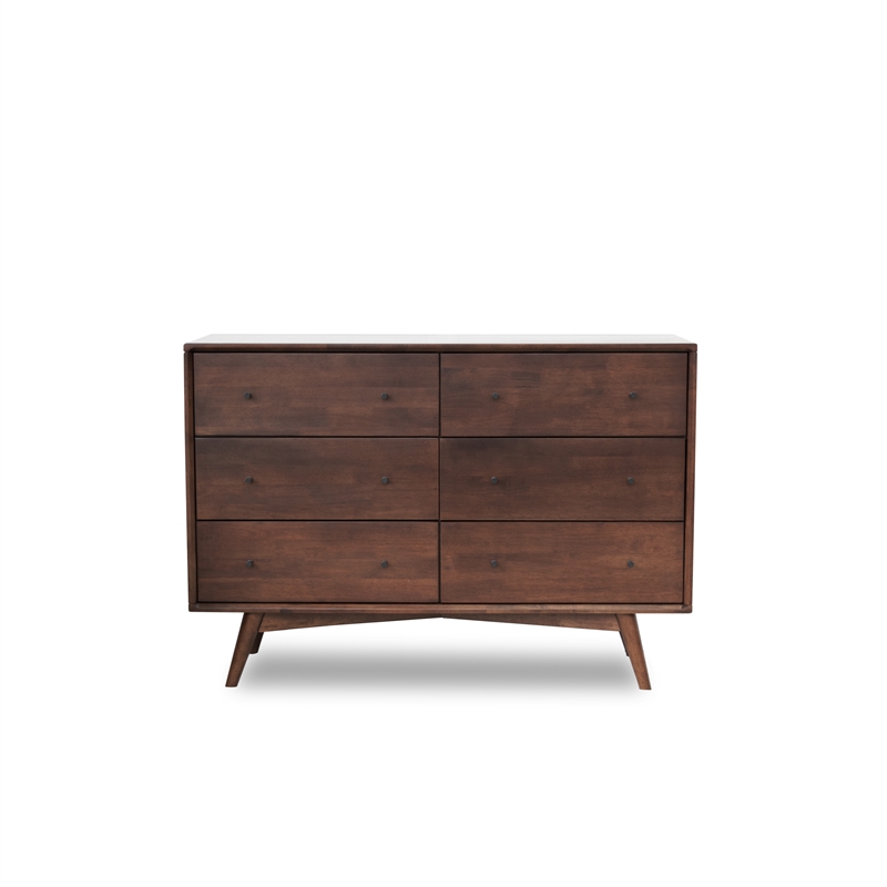 Home Square 4 Piece Set with Queen Platform Bed Nightstand and 2-Dresser