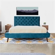Home Square 2 Piece Set with Queen Platform Bed and Nightstand