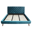 Home Square 2 Piece Set with Queen Platform Bed and 6-Drawer Dresser