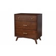 Home Square 3 Piece Set with Nightstand  Full Size Panel Bed and Accent Chest