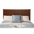Home Square 4 Piece Set with Nightstand Queen Panel Bed & Accent Chest in Walnut