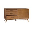 Home Square 4 Piece Set with Small TV Console Full Size Panel Bed & Nightstand