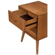 Home Square 4 Piece Set with Small TV Console Full Size Panel Bed & Nightstand