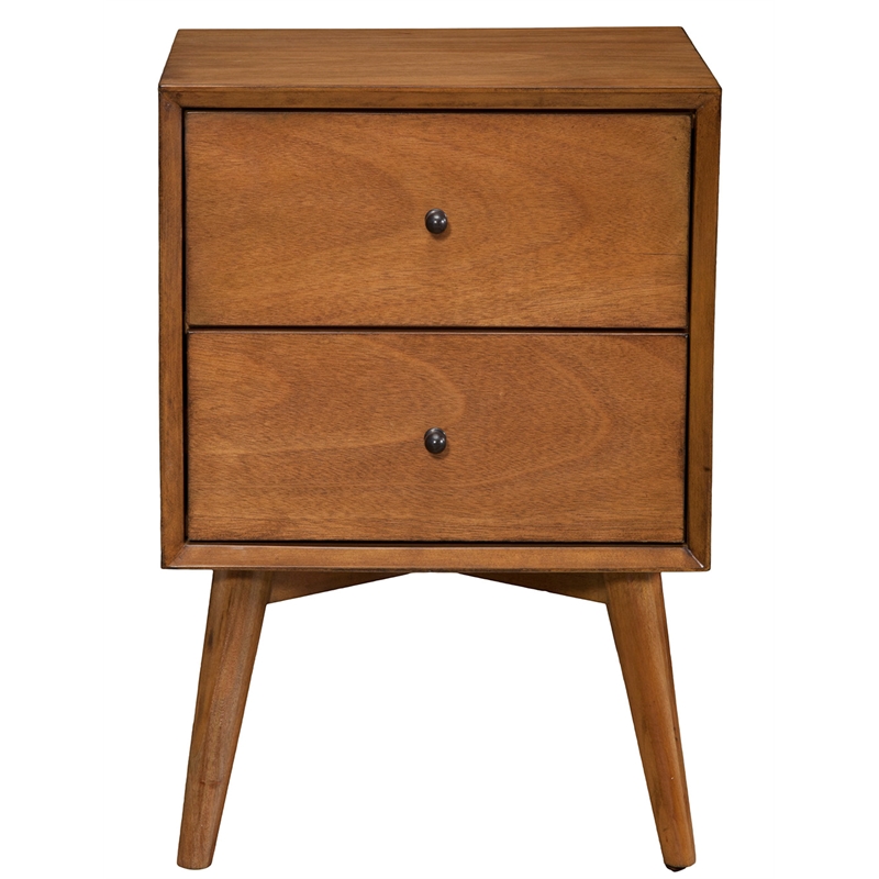 Home Square 4 Piece Set with Small TV Console Full Size Panel Bed & Nightstand