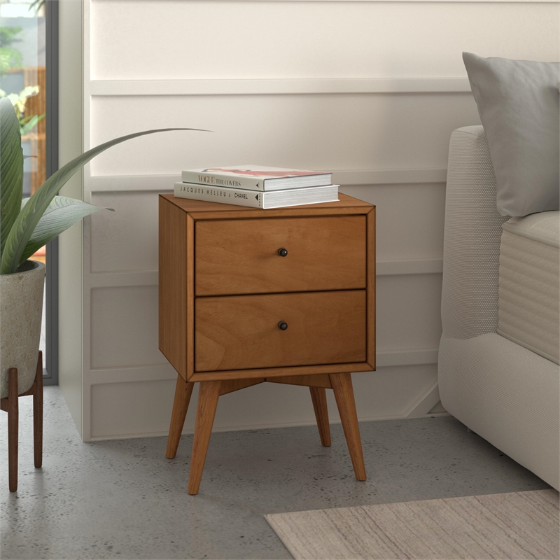 Home Square 4 Piece Set with Small TV Console Full Size Panel Bed & Nightstand