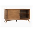 Home Square 4 Piece Set with Small TV Console Full Size Panel Bed & Nightstand