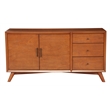Home Square 4 Piece Set with Sideboard Full Size Panel Bed & Nightstand